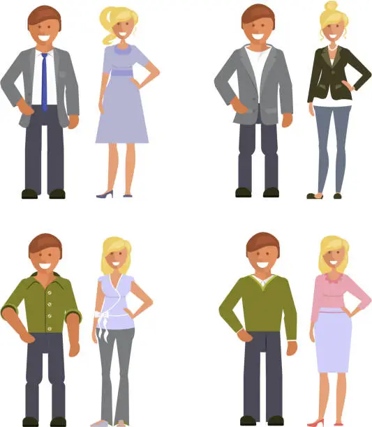 Vector illustration of Business dress code