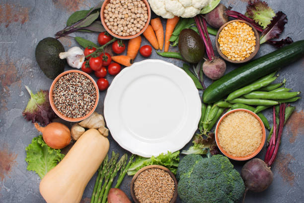 istock Variety of different vegetables and grains 811410338