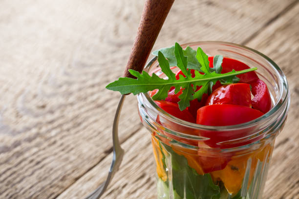 istock Perfect summer salad in glass jar 811410950