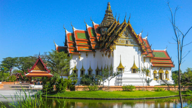 istock The Dusit Maha Prasat throne hall, Samut Prakan, Ancient Siam, Thailand 811420824