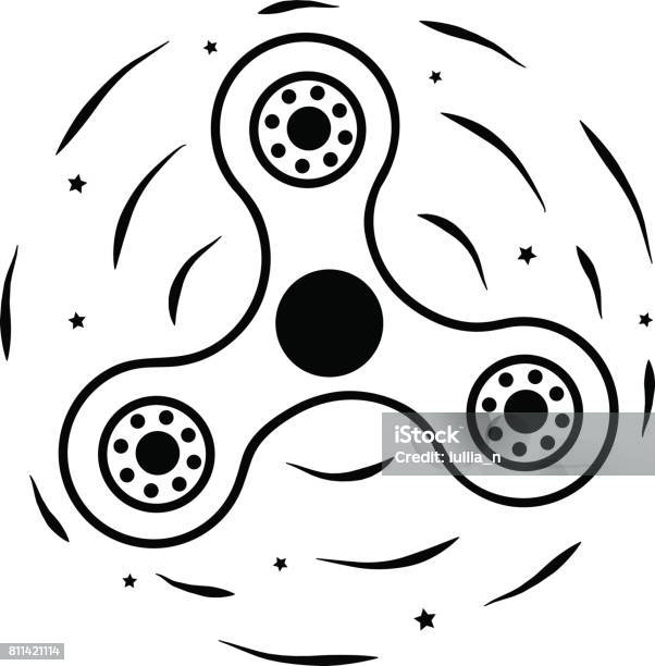 Rotating Spinner Sign Rotating Spinner Vector Illustration Stock Illustration - Download ...