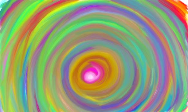 istock Colorful abstract whirlpool painting 811445120