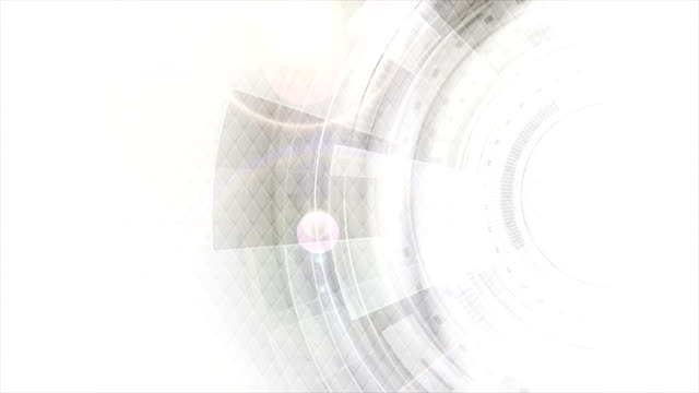 Grey and white futuristic technology video animation