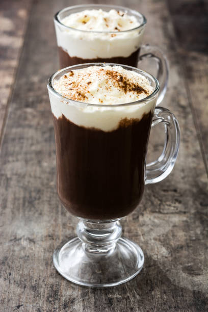 istock Irish coffee in glass 811447896