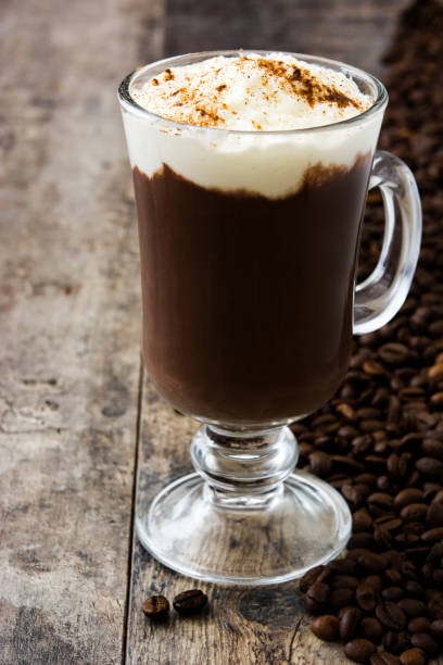 istock Irish coffee in glass 811448160