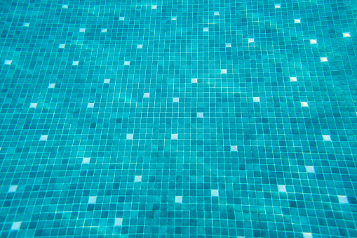 Close-up on the floor of a swimming pool - texture concepts