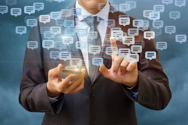 istock Businessman chatting on a mobile phone . 811478578