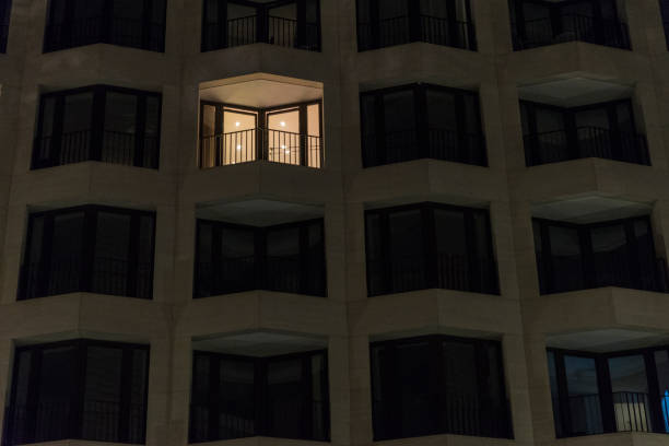istock Residential building at night in Berlin, Germany 811497546