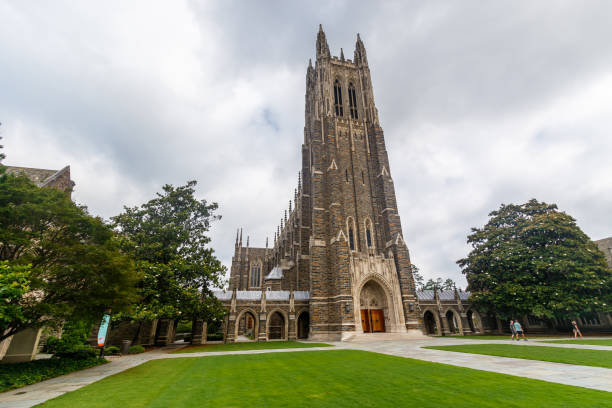 Duke Chapel at Duke University stock photo