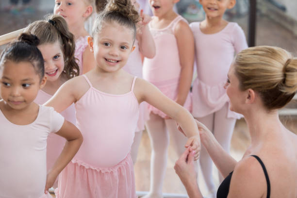istock Ballet instructor works with little ballerinas 811544874