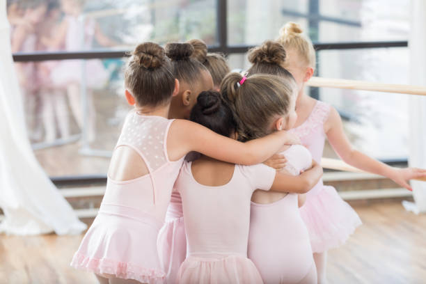 istock Rear view of young ballerinas 811544924