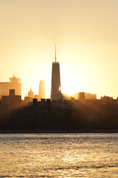 istock Lower Manhattan at Sunset with Freedom Tower 811544998