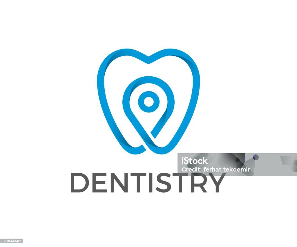 Icône de vecteur dentaire - clipart vectoriel de Dents libre de droits