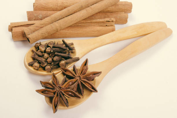 istock Warming spices - cinnamon, star anise, cloves. 811573044