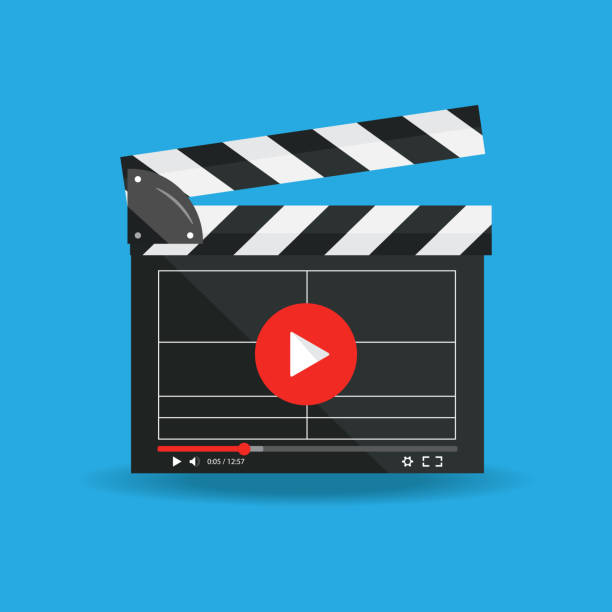 istock Clapperboard isolated on background. Video movie clapper equipment, icon. Vector illustration in flat style. 811584640
