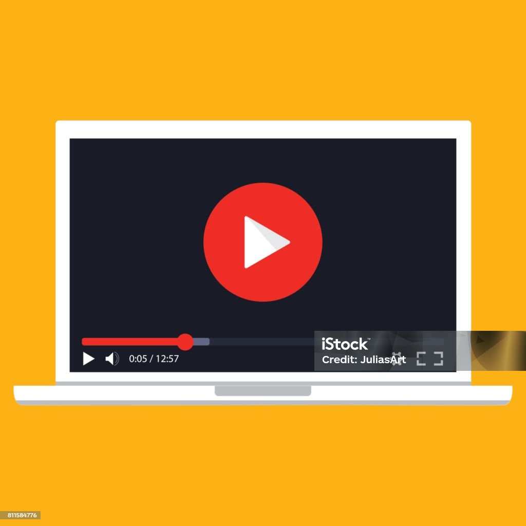 Video Stream Vector Image Streaming Video Vector Online Video Concept Internet Video Illustration ...