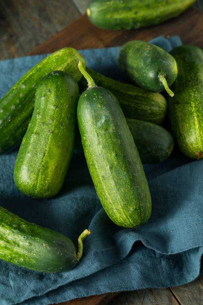 istock Raw Green Organic PIckle Cucumbers 811603144