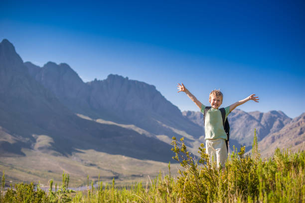 istock Happy Young Boy Arms Raised 811605874