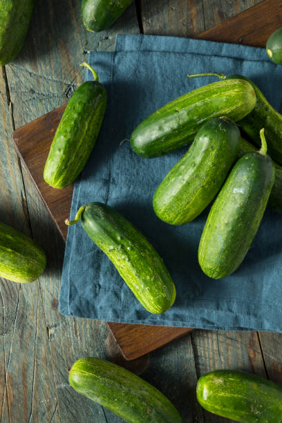 istock Raw Green Organic PIckle Cucumbers 811605906