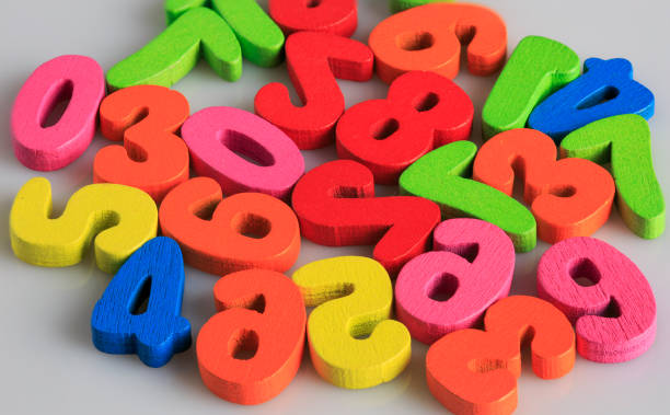istock Colored wooden made numbers 811620368