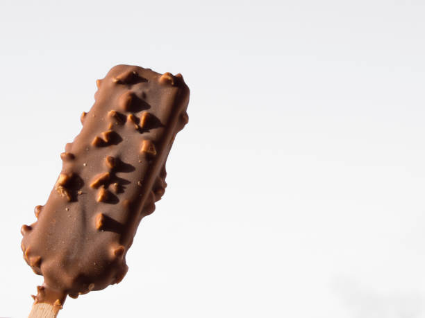 istock chocolate ice-cream with white isolated 811627958