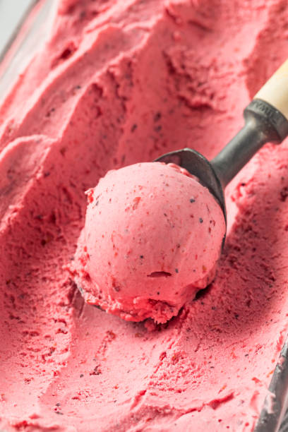 istock Sweet Homemade Berry Ice Cream 811656828