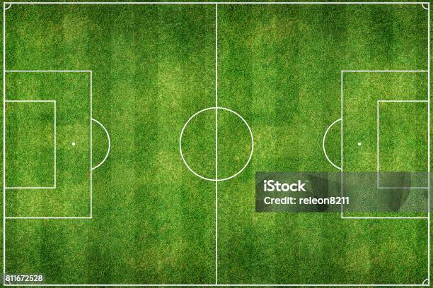 Grüne Fußballstadion Field Stockfoto und mehr Bilder von Fußball - Fußball, Sportplatz, Fußball-Spielball