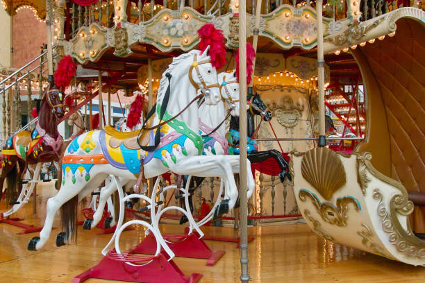 istock horses of a carousel 811690466