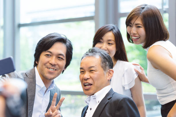istock Business people taking a selfie picture 811704878