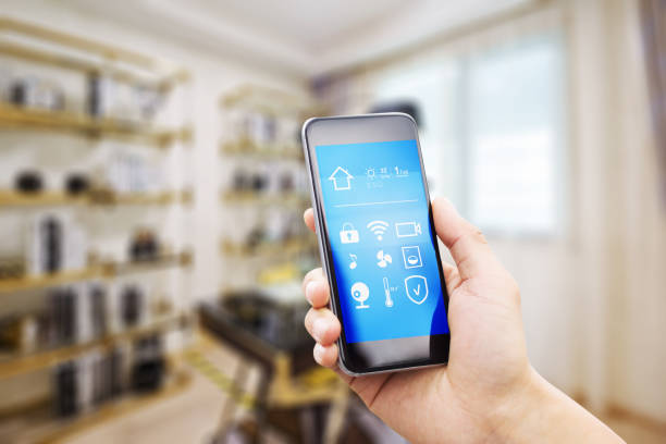 istock mobile phone in smart home 811707212