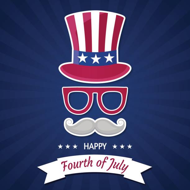 istock Happy Independence Day USA. Fourth of July. Patriotic attributes, party invitation. Vector illustration EPS10. 811787740