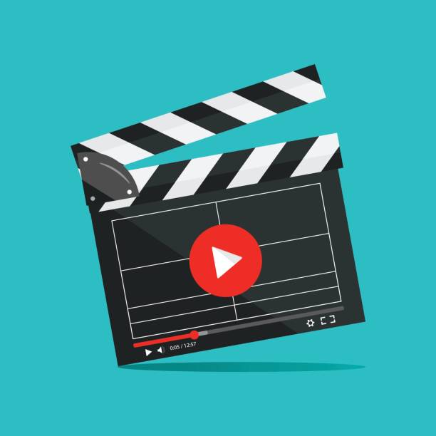 istock Clapperboard isolated on background. Video movie clapper equipment, icon. Vector illustration in flat style. 811798304
