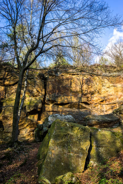 istock Climbing wall in the Teutoburgerwald. 811813846