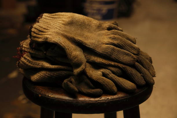 istock Work gloves in town factory 811830014