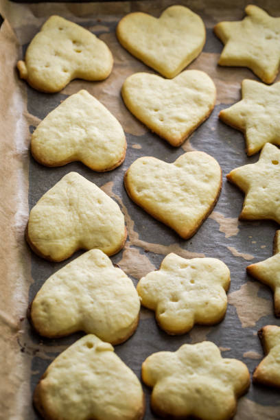 istock Baking the traditionally milky biscuits on brown paper 811830040