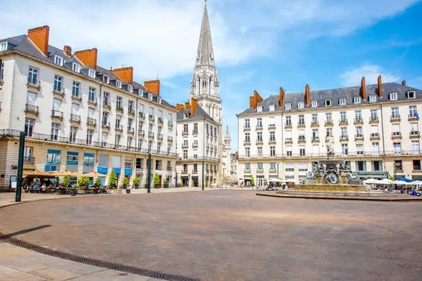 Photo of Nantes city in France