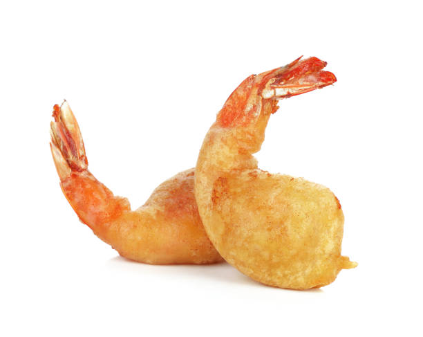 istock Fried shrimp ball on white background 811838360