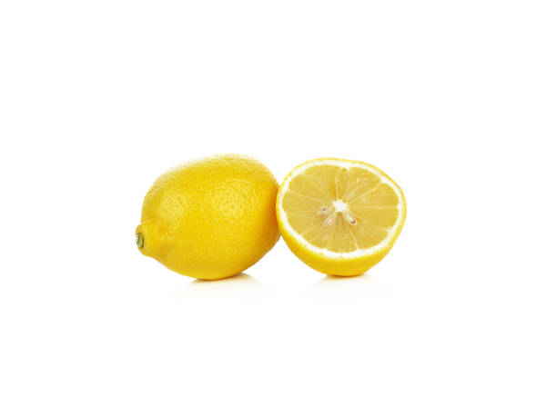 istock Ripe lemons. Isolated on white background 811838494