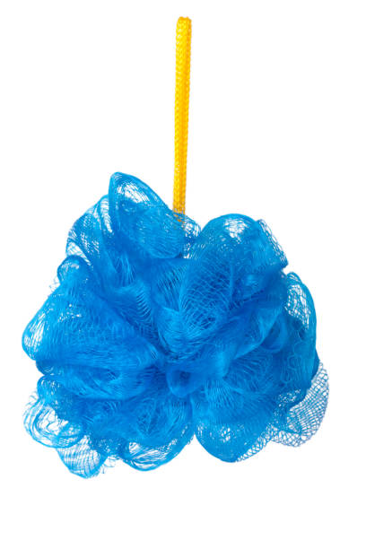 istock blue sponge shower isolated on white background 811843808