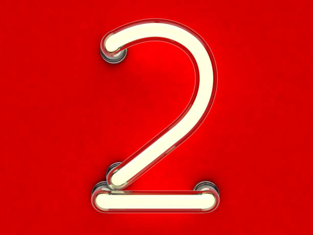 istock Neon tube number on dark background. 3D rendering 811844156