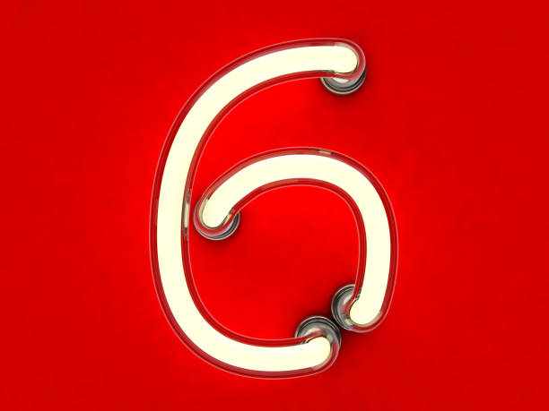 istock Neon tube number on dark background. 3D rendering 811844186