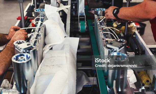 Manufacturing Industrial Machines Stock Photo - Download Image Now - Abstract, Adult, Adults Only