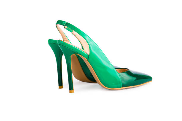 istock Beautiful woman shoes isolated on a white 811853336