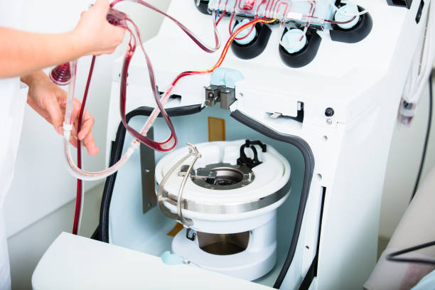 istock Device for checking blood during blood donations 811864230