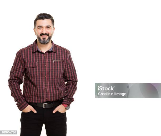 Young Man Stock Photo - Download Image Now - Men, 40-44 Years, White Background