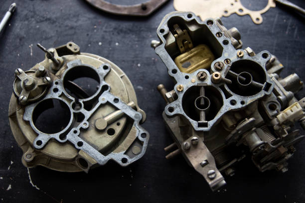 istock Repair process of machine parts with special tools, roboface 811870364