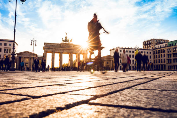 istock Berlin - Brandenburg Gate at sunset 811874578
