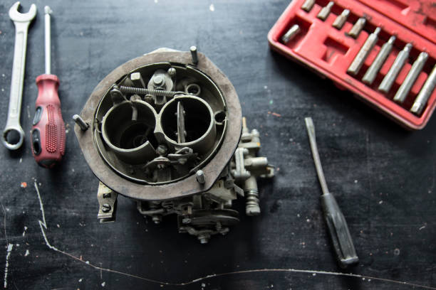 Repair process of machine parts with special tools