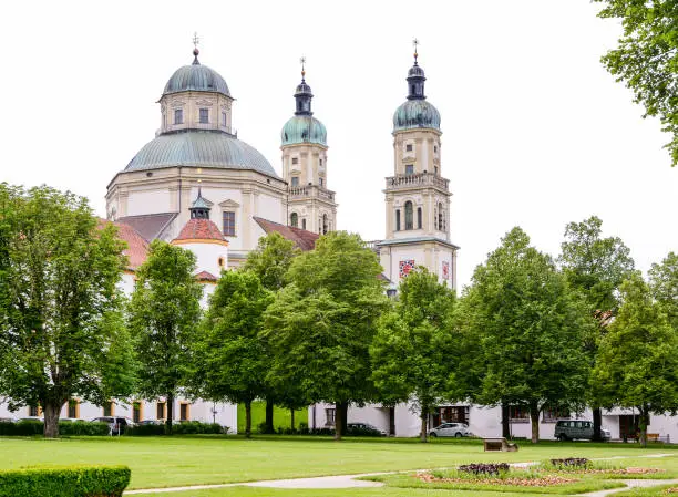 The baroque Saint Lawrence Basilica in Kempten (Bavaria, Germany)