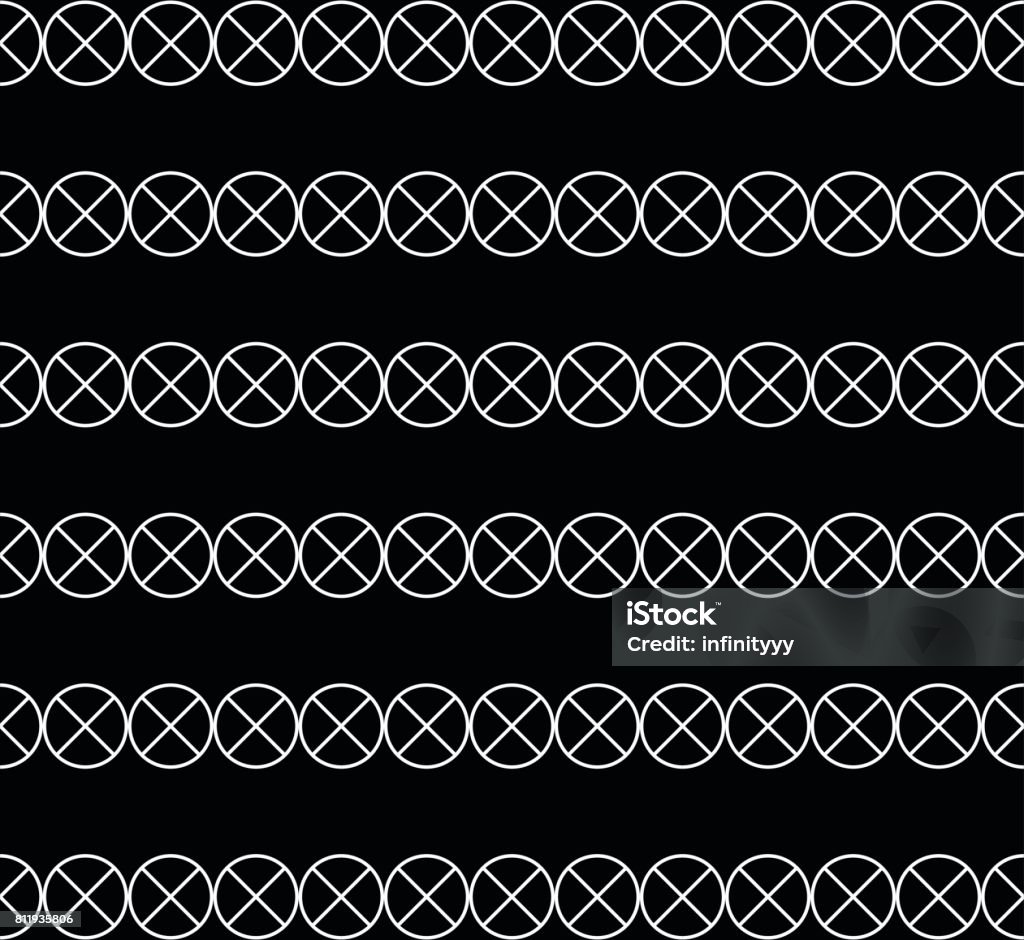 Cross Round Pattern Circle Pattern With Cross Stock Illustration - Download Image Now ...